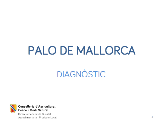 Diagnòstic de la IG Palo de Mallorca 2023 - Entrades - Illes Balears - Productes agroalimentaris, denominacions d'origen i gastronomia balear