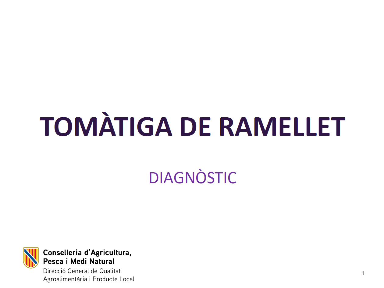 Diagnòstic de la tomàtiga de ramellet de les Illes Balears 2023 - Entrades - Illes Balears - Productes agroalimentaris, denominacions d'origen i gastronomia balear