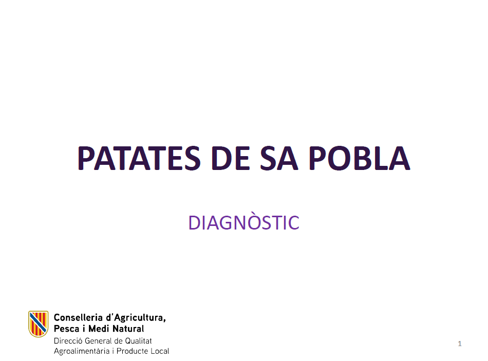 Diagnòstic de la patata de sa Pobla de les Illes Balears 2023 - Entrades - Illes Balears - Productes agroalimentaris, denominacions d'origen i gastronomia balear